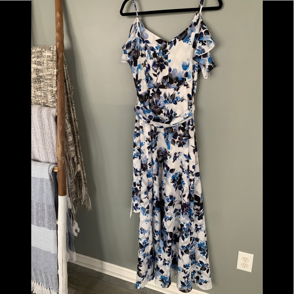 Eliza J Watercolor Floral Maxi Dress